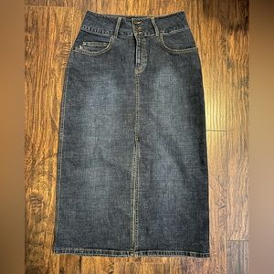 Sharon Ashley, jeans skirt with slit front size 10